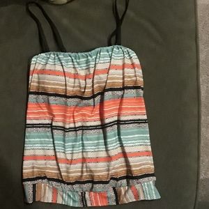 Blouson tankini top